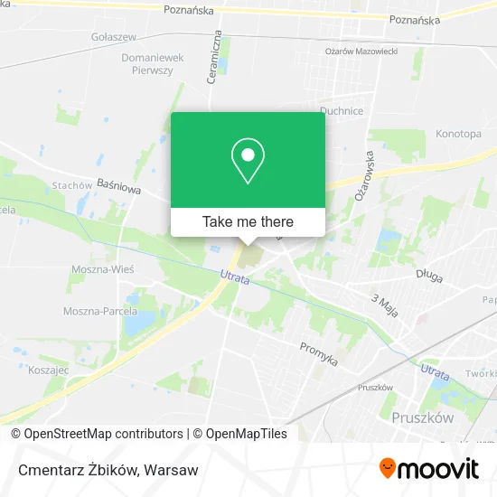 Карта Cmentarz Żbików