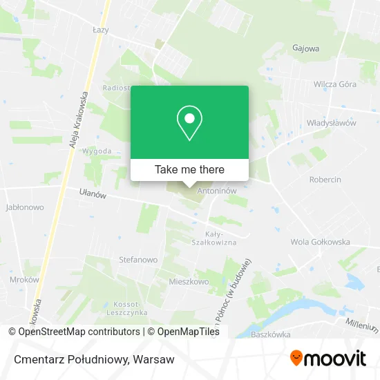 Карта Cmentarz Południowy