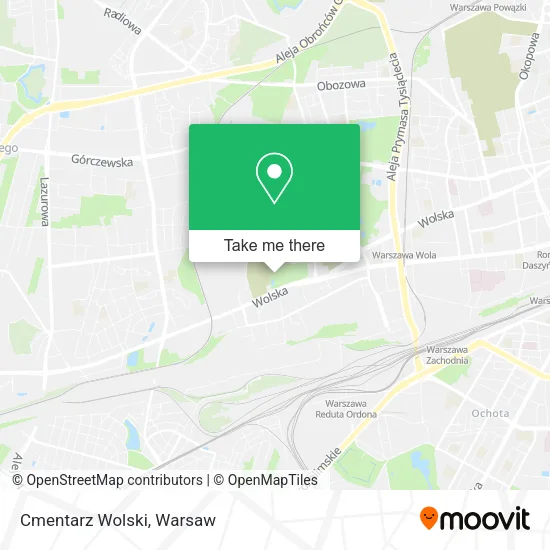Cmentarz Wolski map