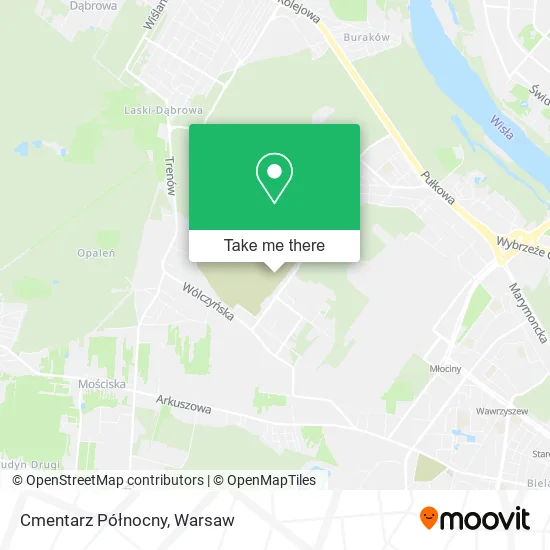 Cmentarz Północny map