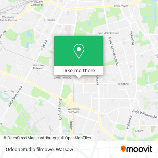 Odeon Studio filmowe map