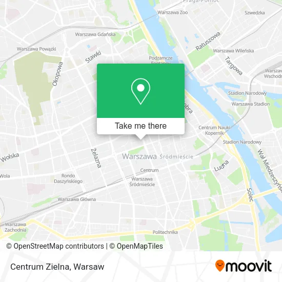 Карта Centrum Zielna