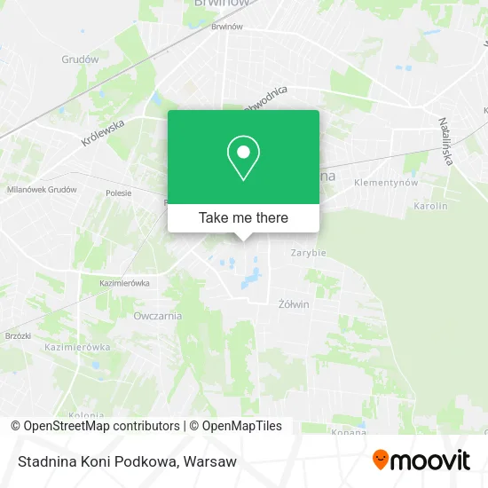 Карта Stadnina Koni  Podkowa