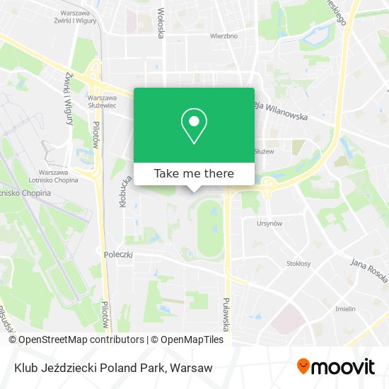 Klub Jeździecki Poland Park map