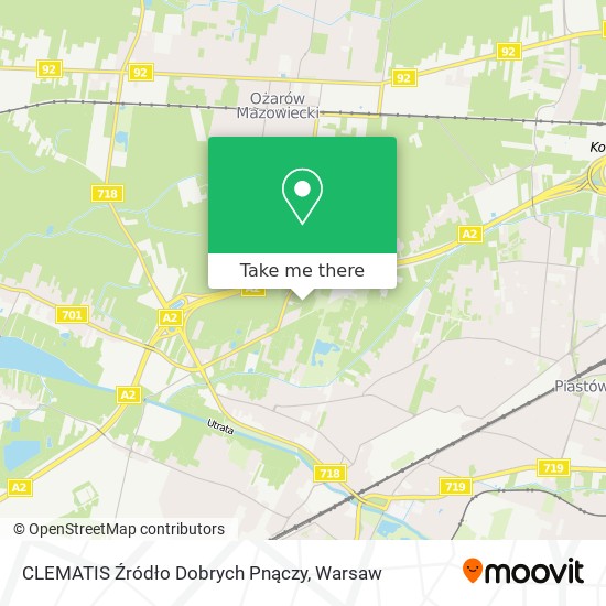 CLEMATIS Źródło Dobrych Pnączy map