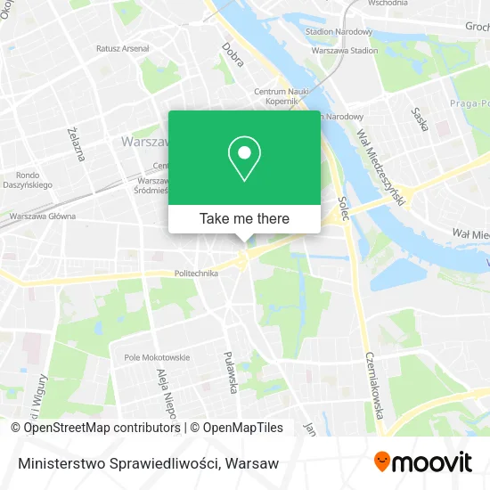 Ministerstwo Sprawiedliwości map