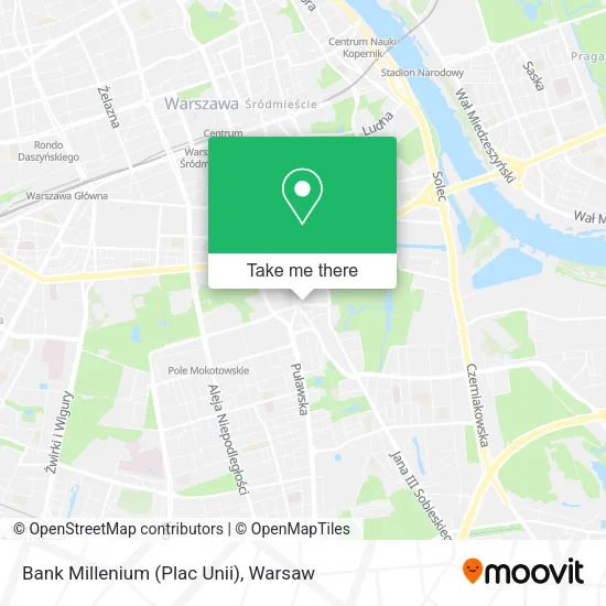 Bank Millenium (Plac Unii) map