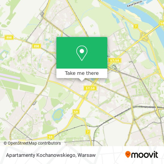 Apartamenty Kochanowskiego map