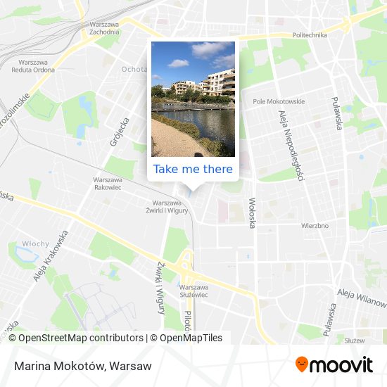 Marina Mokotów map