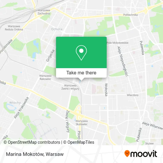 Marina Mokotów map