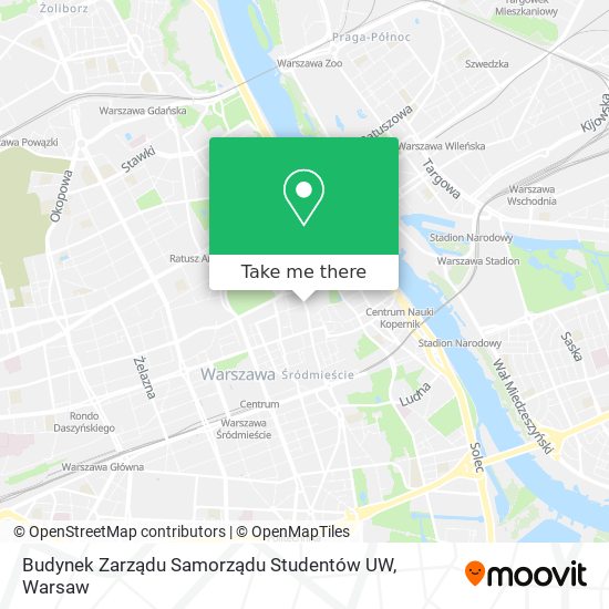 Budynek Zarządu Samorządu Studentów UW map