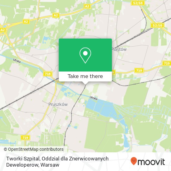 Карта Tworki Szpital, Oddzial dla Znerwicowanych Deweloperow