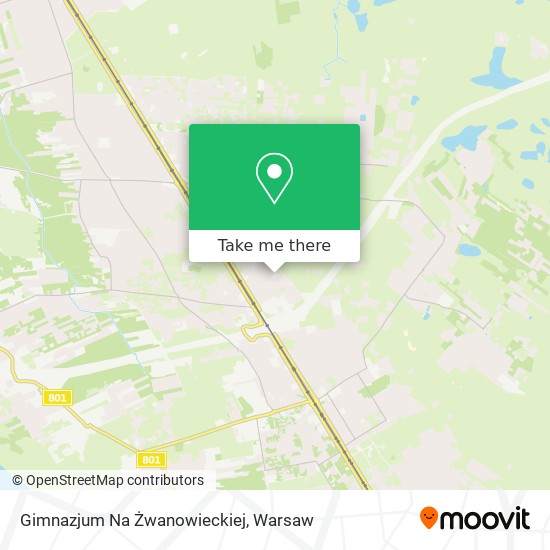 Gimnazjum Na Żwanowieckiej map