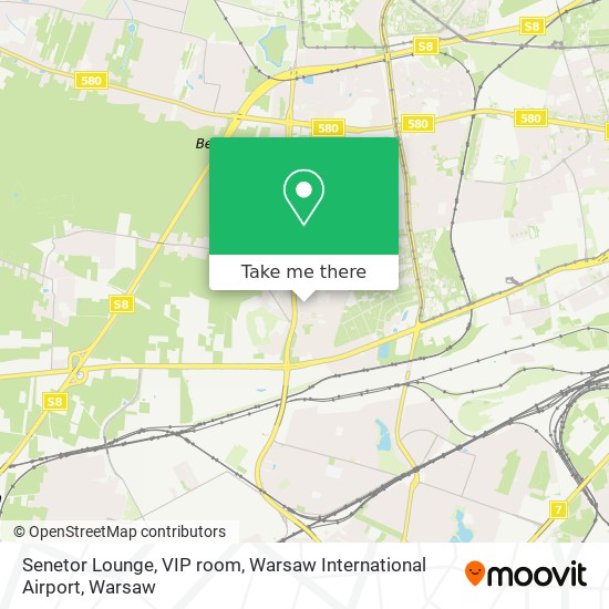 Senetor Lounge, VIP room, Warsaw International Airport map