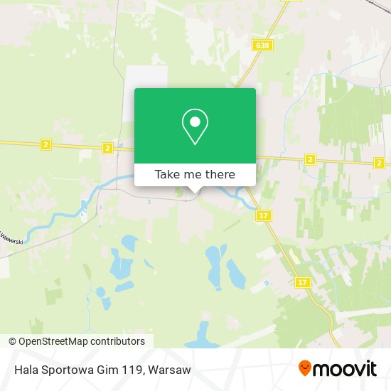 Hala Sportowa Gim 119 map