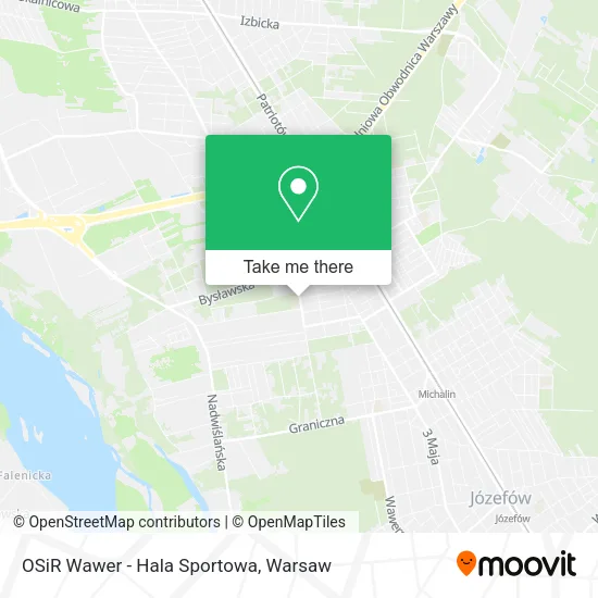 OSiR Wawer - Hala Sportowa map