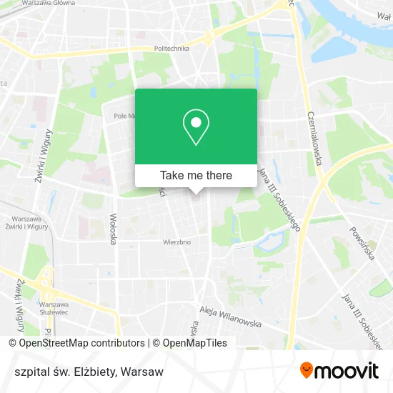 szpital św. Elżbiety map