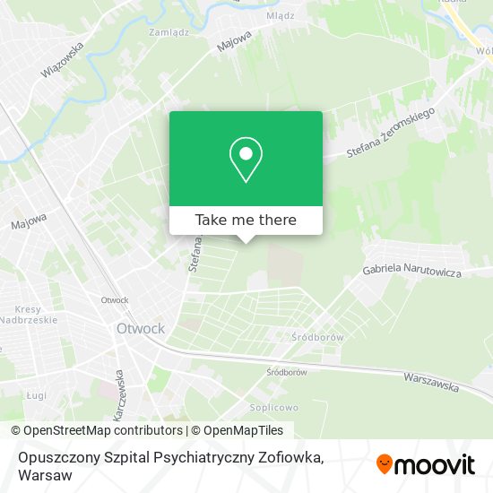 Карта Opuszczony Szpital Psychiatryczny Zofiowka