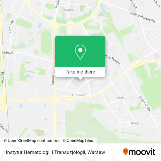 Instytut Hematologii i Transuzjologii map