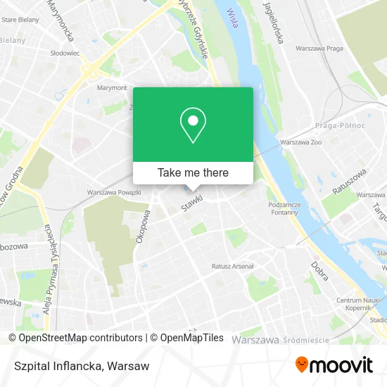 Szpital Inflancka map