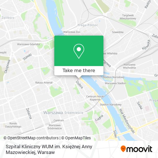 Szpital Kliniczny WUM im. Księżnej Anny Mazowieckiej map