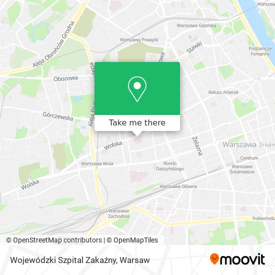 Карта Wojewódzki Szpital Zakaźny