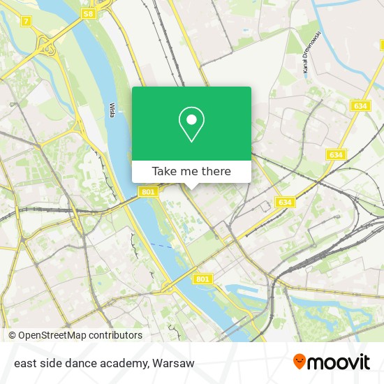 east side dance academy map