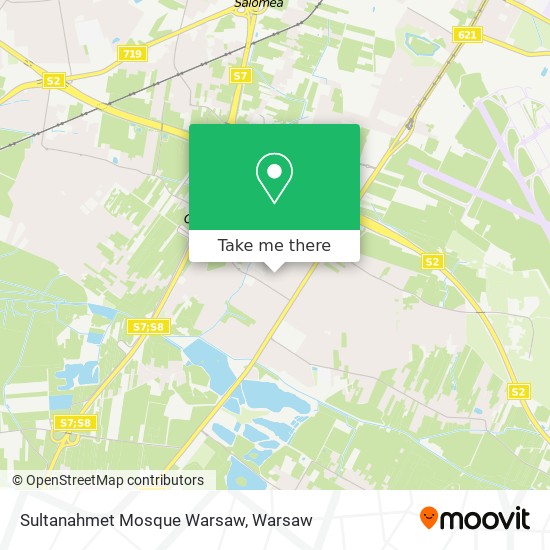 Sultanahmet Mosque Warsaw map