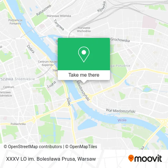 XXXV LO im. Bolesława Prusa map