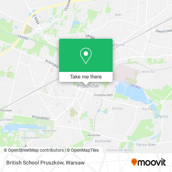 British School Pruszków map