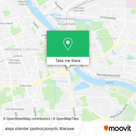 aleja stanów zjednoczonych map