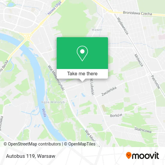 Autobus 119 map