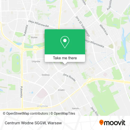 Centrum Wodne SGGW map