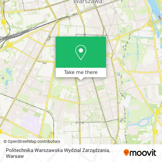 Politechnika Warszawska Wydzial Zarządzania map