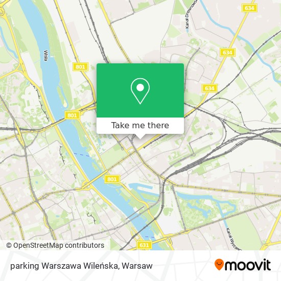 Карта parking Warszawa Wileńska