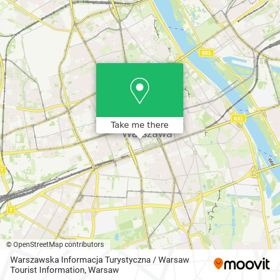 Warszawska Informacja Turystyczna / Warsaw Tourist Information map