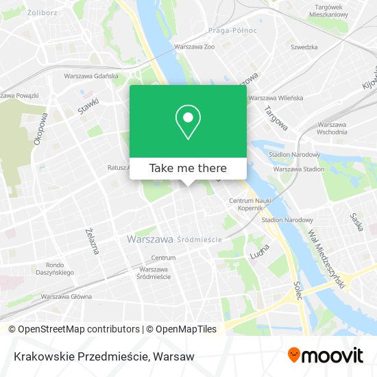 Krakowskie Przedmieście map