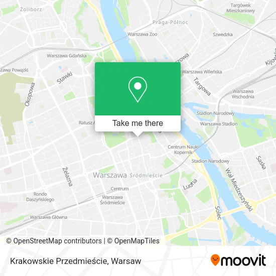 Krakowskie Przedmieście map