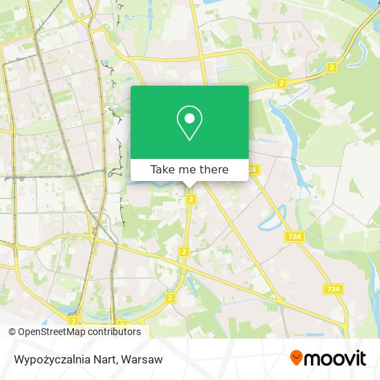 Wypożyczalnia Nart map