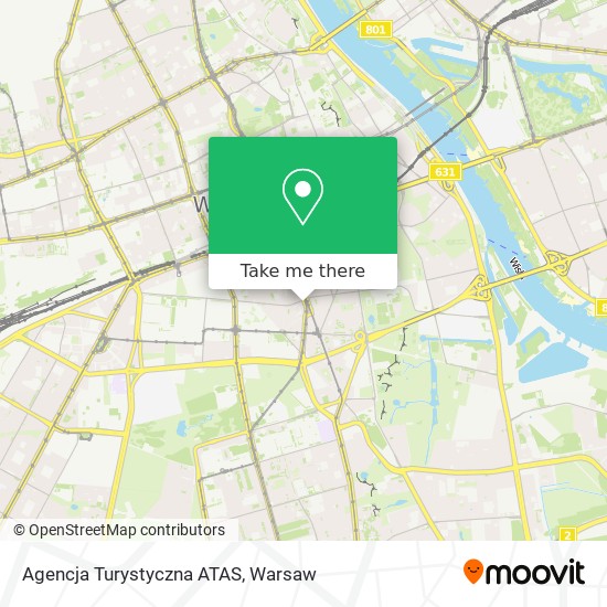 Agencja Turystyczna ATAS map