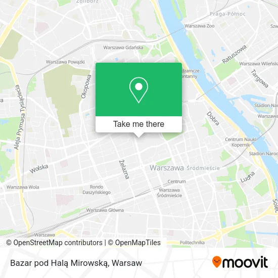 Карта Bazar pod Halą Mirowską