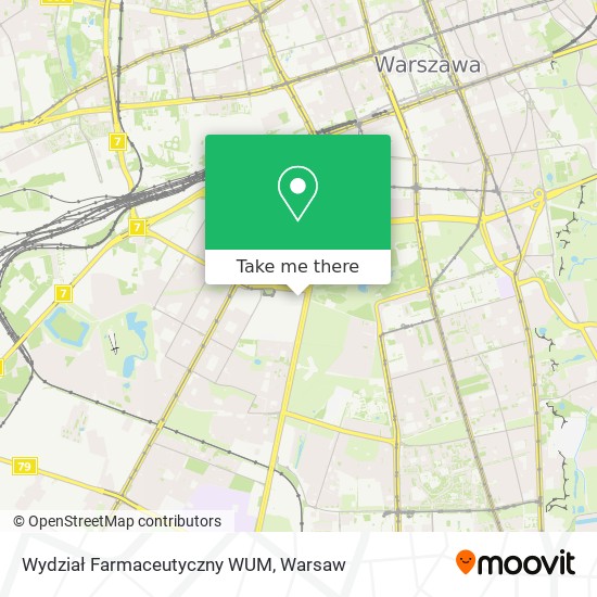 Wydział Farmaceutyczny WUM map