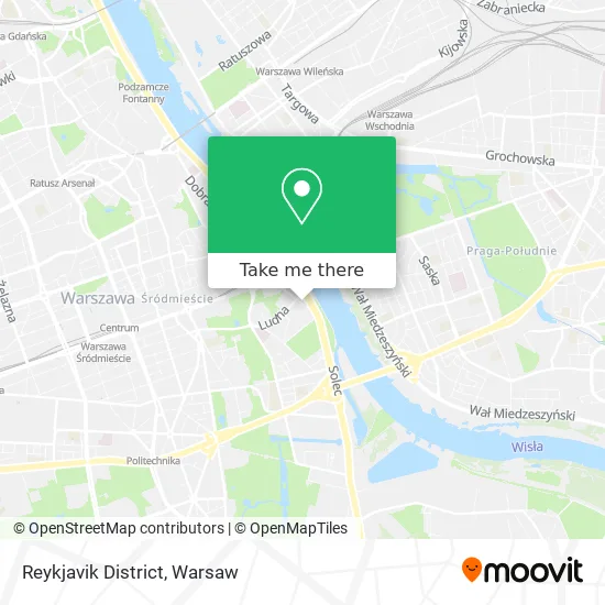 Карта Reykjavik District