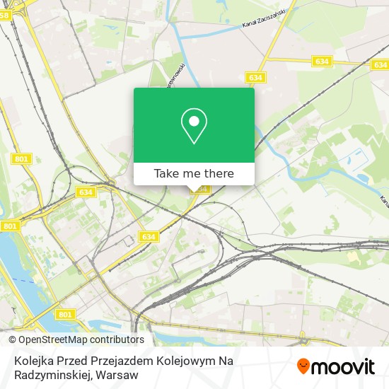 Kolejka Przed Przejazdem Kolejowym Na Radzyminskiej map