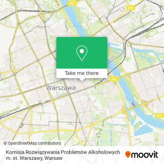 Komisja Rozwiązywania Problemów Alkoholowych m. st. Warszawy map