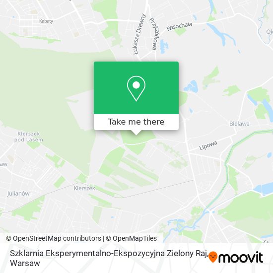 Карта Szklarnia Eksperymentalno-Ekspozycyjna  Zielony Raj