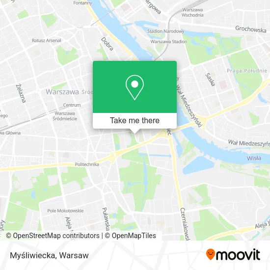 Myśliwiecka map