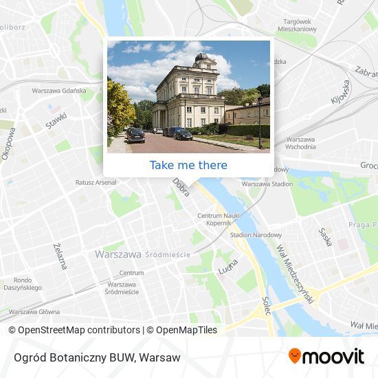 Ogród Botaniczny BUW map