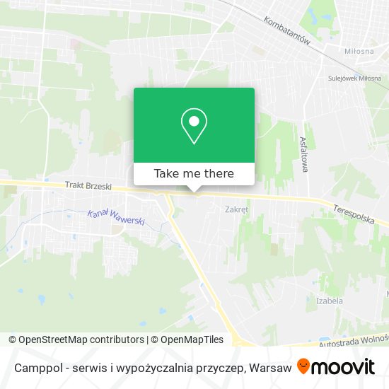 Camppol - serwis i wypożyczalnia przyczep map