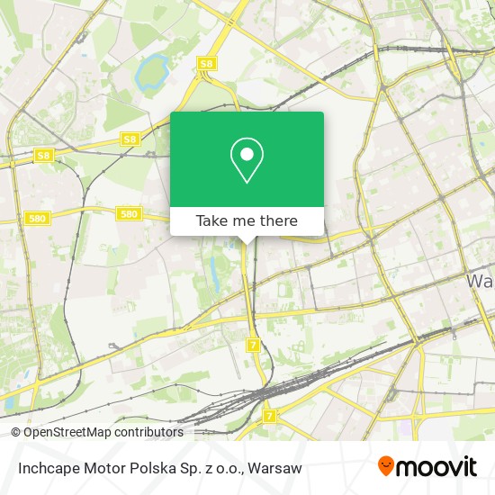 Inchcape Motor Polska Sp. z o.o. map